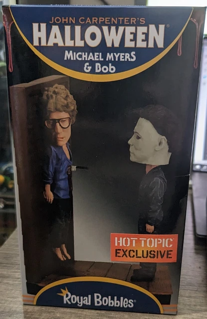Halloween Michael Myers & Bob Bobblehead Royal Bobbles Hot Topic Exclusive New