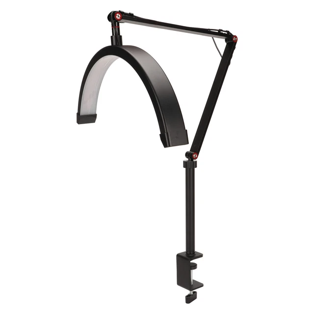 16 in 20W Lámpara de piso LED de media luna para extensión de pestañas ajustable
