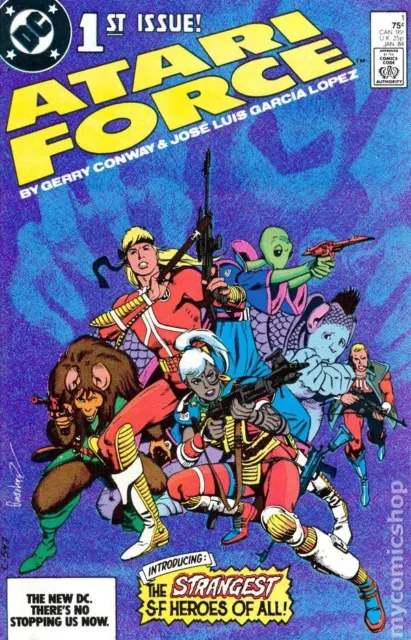 Atari Force #1 VF- 7.5 1984 Stock Image