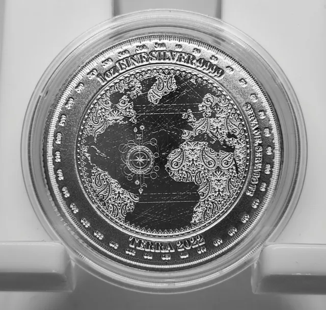 2022 Tokelau Terra 1 once argent 1 oz silver