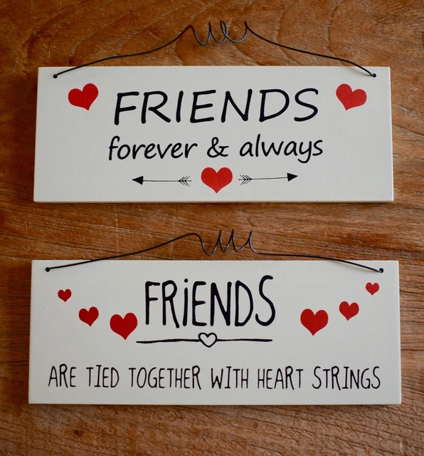 Freund Plakette Schild Sprichwort Geschenk beste Freunde Liebe Herz