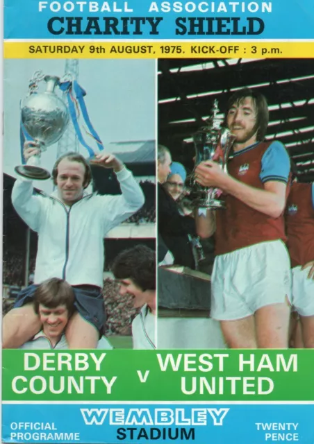 Derby V West Ham 1976 Charity Shield