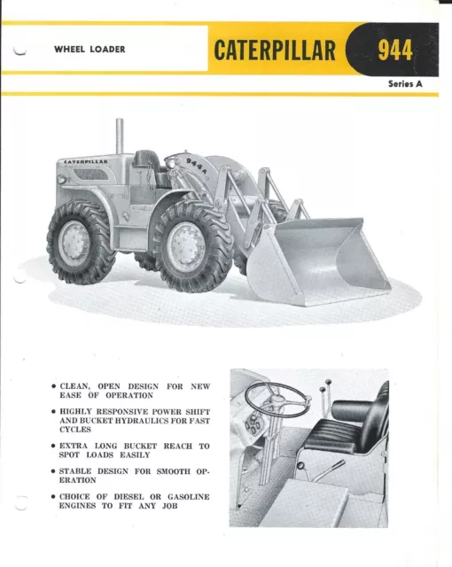 Equipment Brochure - Caterpillar - 944 Series A - Wheel Loader - c1961 (E3243)