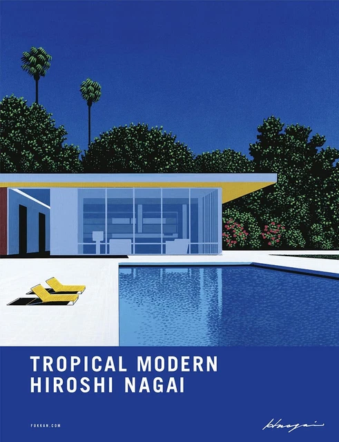 Hiroshi Nagai TROPICAL MODERN Art Book 2022 Mini Sticker City Pop 70 80s