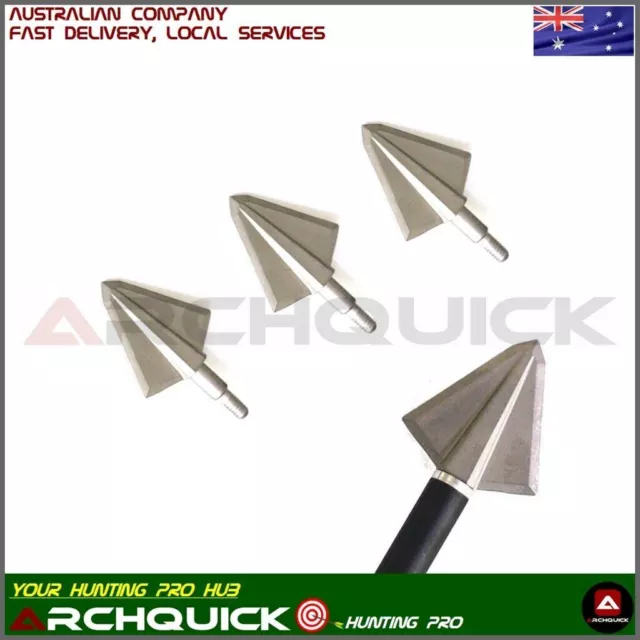 3/6x Archery Hunting Broadhead 2 Blade 125/150grain Compound Recurve Bow Hunting