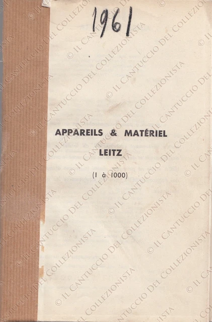 1961 Appareils & material Leitz Leica Prix catalogue *booklet