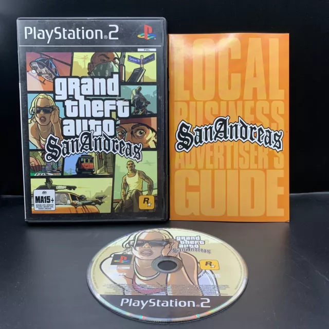 Grand Theft Auto GTA: San Andreas Sony PlayStation 2 Complete manual Ver 1  Ps2