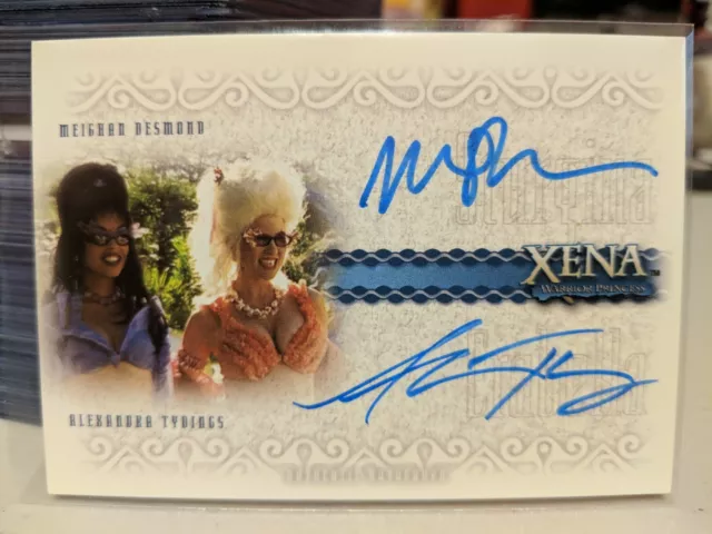 Quotable Xena Alexandra Tydings Meighan Desmond DA3 Dual Autograph Card NM 2003