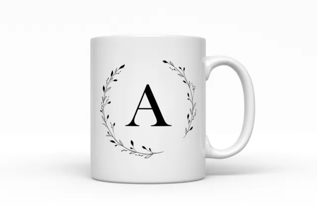 Cup Dynasty Personalized Monogram Coffee Mug, Initial Letter, Customized 