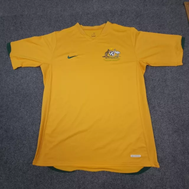 Australia Jersey Mens LARGE yellow nike football 2006-08 home socceroos Size L