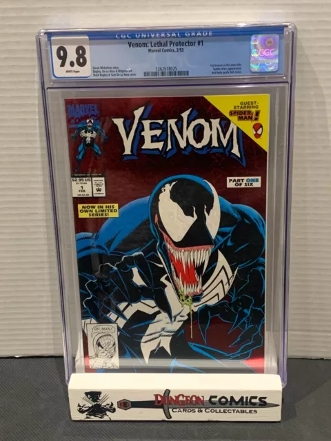 Venom Lethal Protector # 1 Cover A CGC 9.8 1993 1st Venom In Own Title