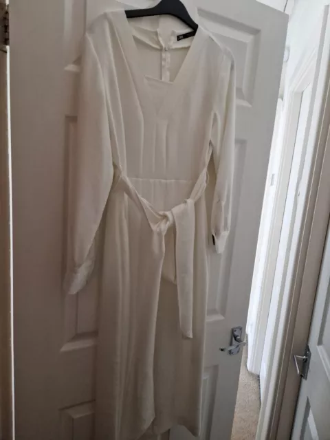 Zara White Long Dress Size M