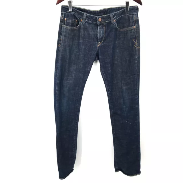 UNION LOS ANGELES USA Fresco sapphire Mid Rise Straight Leg Jeans Blue ...