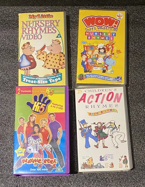 KIDS VINTAGE NURSERY Rhymes VHS Video Bundle X 5 £19.99 - PicClick UK