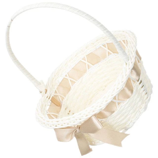 Panier de fleurs de mariage Handheld Petal Panier époux portable Petal Candy