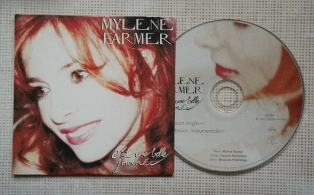 MYLENE FARMER CD single "c'est une belle journée" + version