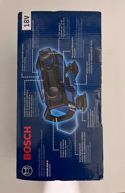 Bosch GPB18V-2CN 18V Compact High Performance Jobsite Radio w/ Bluetooth 5.0