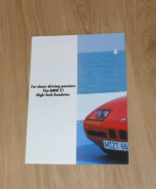 BMW Z1 Large Format Launch Brochure 1987-1988 - UK Market