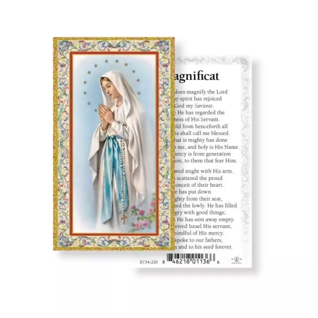 OUR LADY OF LOURDES ENGLISH HOLY CARD LAMINATED PRAYER - Pack of 25 $26 ...