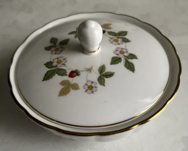 Wedgwood China Wild Strawberry Bowl With Lid