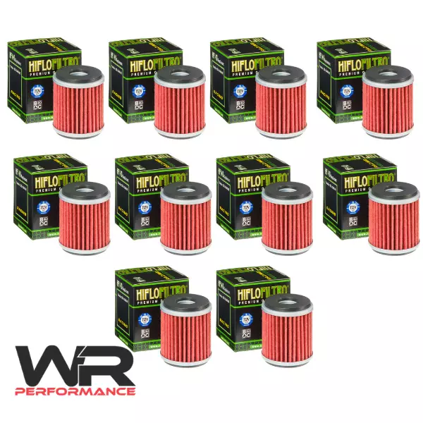 Hiflo Filtro Oil Filter x10 for Yamaha WR 450 F 2009-2018