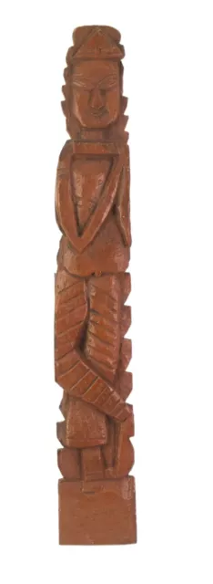 Wooden African Lady Stick Figure 25" Long Hand Carved Tribal Sculpture i71-672