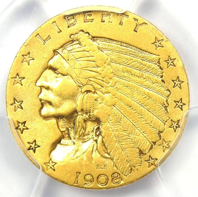 1911 INDIAN GOLD Quarter Eagle $2.50 - Certified ANACS XF45
