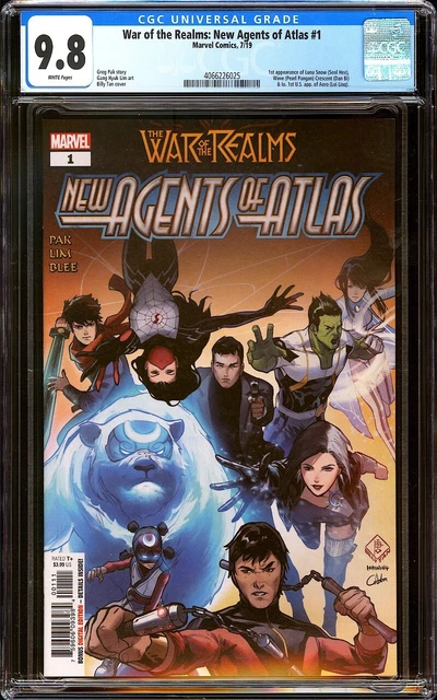 New Agents of Atlas #1 CGC 9.8 (2019) 1st Aero Wave Luna Snow Crescent L@@K!