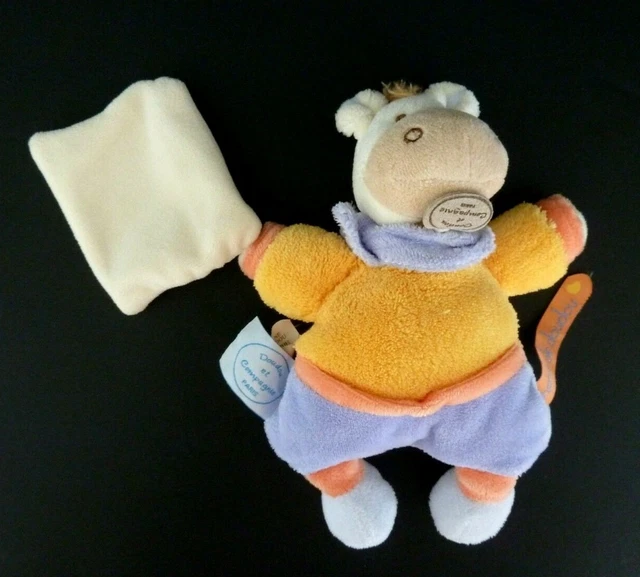 63.DOUDOU ET COMPAGNIE ANE JUSTIN CHEVAL MOUCHOIR GRAINES DE DOUDOU 18c NEUF*
