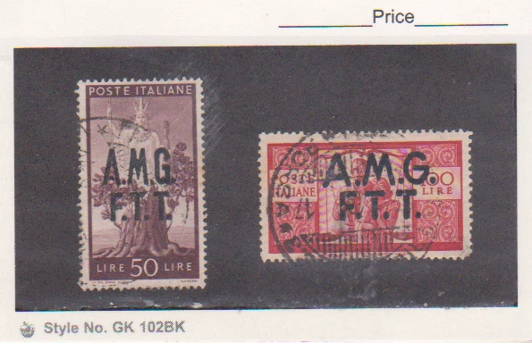 Italy TRIESTE ZONE A Scott # 13-14 Used Cat $53.00