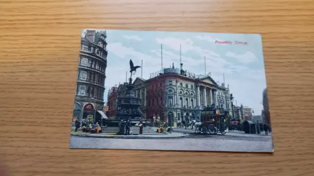 Piccadilly Circus London Posted 1908 Post card