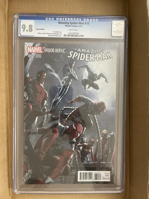 THE AMAZING SPIDER-MAN #10 CGC 9.8 2015 1st SPIDER-PUNK DELL'OTTO 1:25 VARIANT