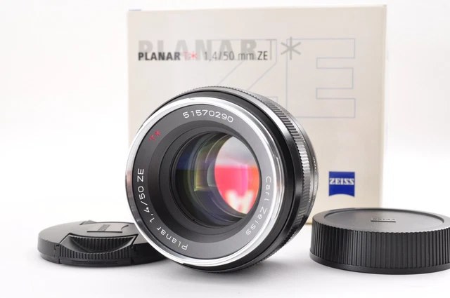 [Near Mint / Box] Carl Zeiss Planar 50mm F/1.4 ZE MF for Canon EF From Japan SB