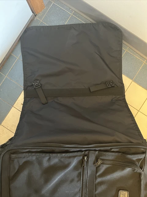 TUMI 23"  Black Nylon Carry On luggage rolling wheeled suitcase upright Alpha 12