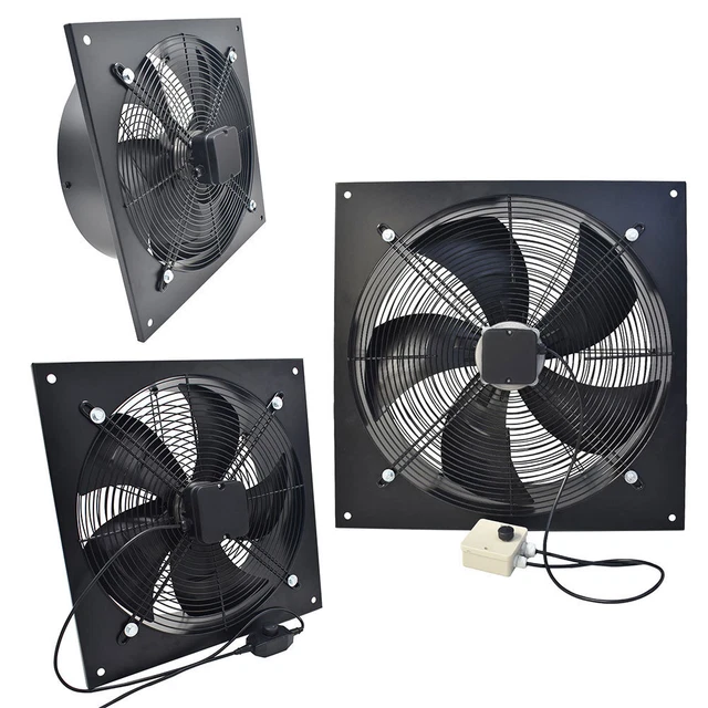 INDUSTRIAL VENTILATION EXTRACTOR Metal Axial Exhaust Commercial Air ...