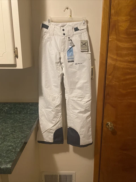 Arctix 5k Women's Size XS Soft Shell Snow Pants White zipper legs ski pants NWT