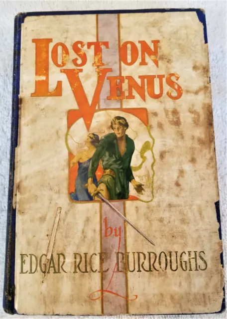 LOST ON VENUS Edgar Rice Burroughs 1st ED 1st Print ERB, Inc 1935 Partial orig D