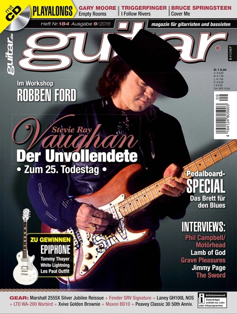 Guitar 09 2015mit Gitarre Playalongs Et Workshop Stevie Ray Vaughan