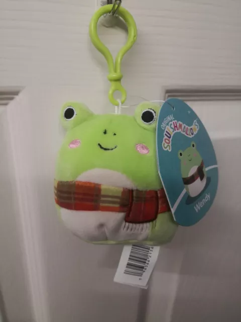 SQUISHMALLOW WENDY THE Frog With Scarf 3.5 Clip-On BNWT £8.99 - PicClick UK
