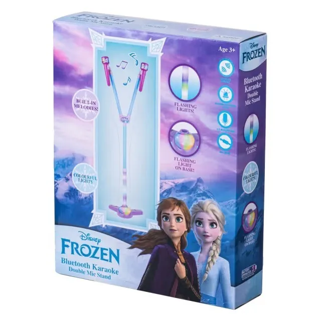 Disney Princess RGB Double Mic Bluetooth Karaoke Stand Kids Christmas Gift