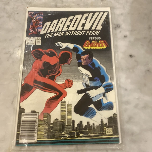 Daredevil # 257 VF- Punisher appearance (Marvel Comic 1988)