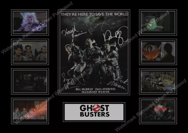 Ghost Busters 1984 Cast Signed A4 Photo Print Movie Memorabilia