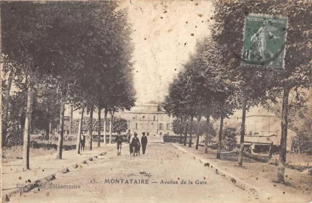 Cpa 60 Montataire / Avenue De La Gare