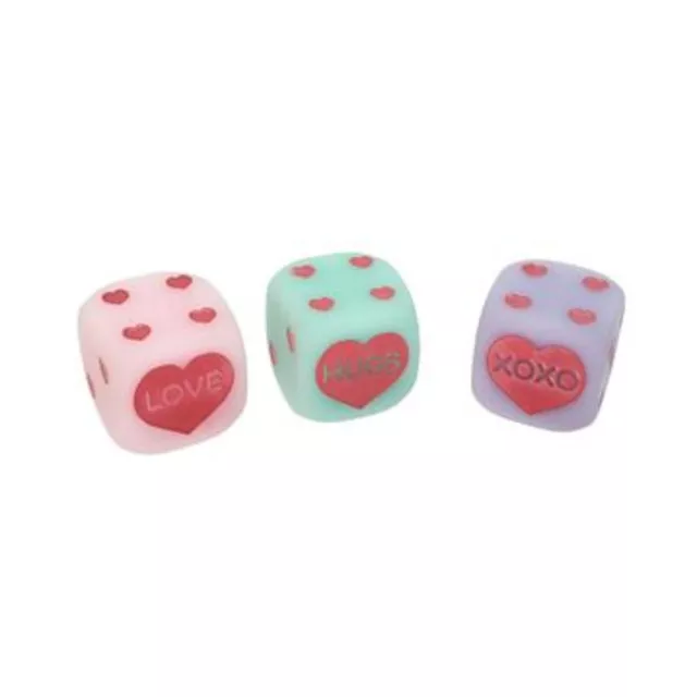 SJG Miscellaneous Candy Heart d6 Dice Set (3) New