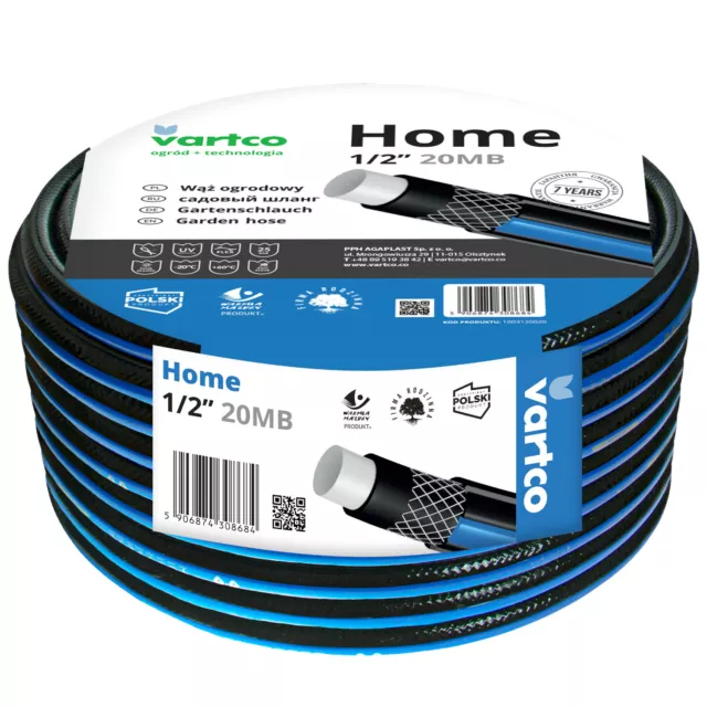 Water Hose Garden 20m / 30m / 50m Watering Flexible 1/2" 3/4" Resistant 4 Layer