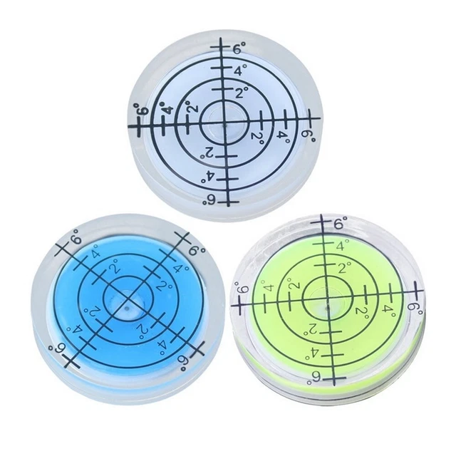 Comoda livella bolla Bullseye adatta per posizionamento mobili 32 mm x 7 mm