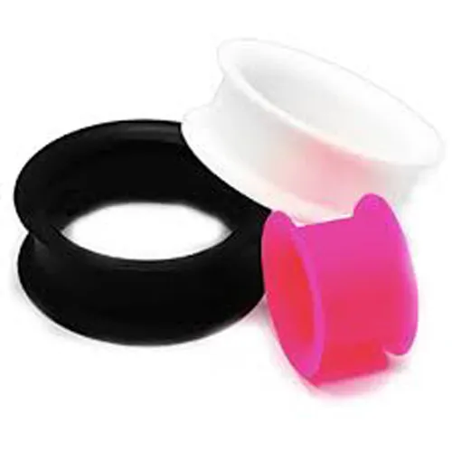 FLEXIBLE SILICONE FLESH TUNNEL EAR PLUG STRETCHER 3mm to 51mm Large