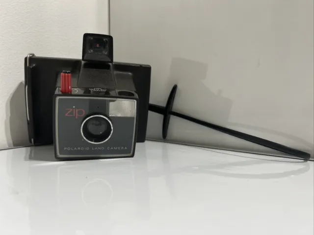 RARE - Zip Polaroid Land Camera 1960's -VGC -Collectable -Untested - Wrist Strap