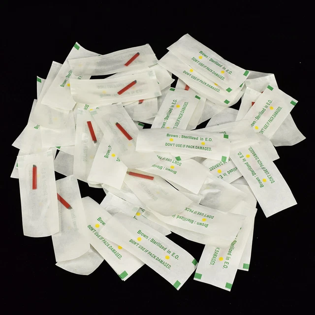 50 Pcs Eyebrow Needle Disposable Microblading Bladee Manual 5