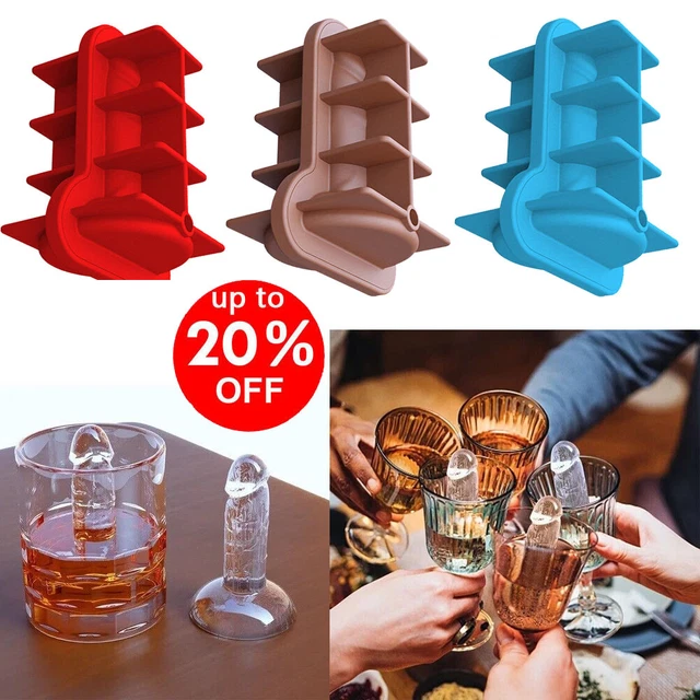 Penis Ice Cube Tray Chocolate Jelly Mould Dick Shape Hens Night